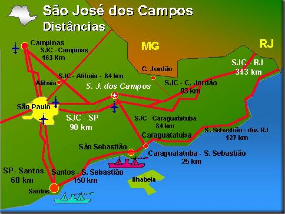 Kaart São José dos Campos lennujaam