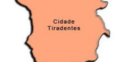 Kaart Cidade Tiradentes alam-prefektuur