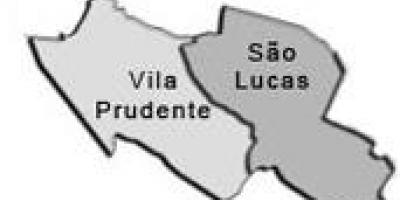 Kaart Vila Prudente alam-prefektuur