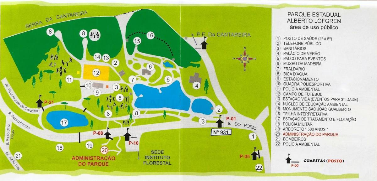 Kaart Alberto Löfgren park
