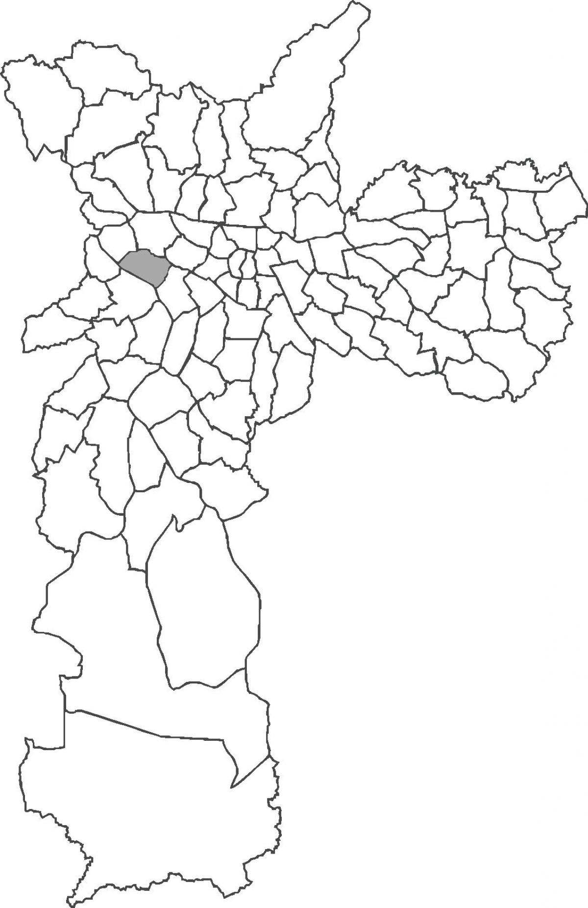 Kaart Alto de Pinheiros linnaosa