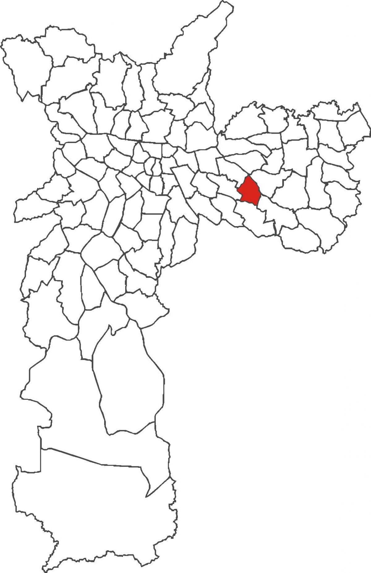 Kaart Aricanduva linnaosa