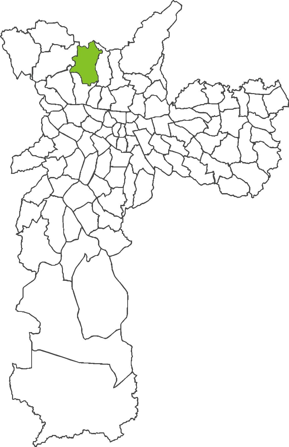 Kaart Brasilândia linnaosa