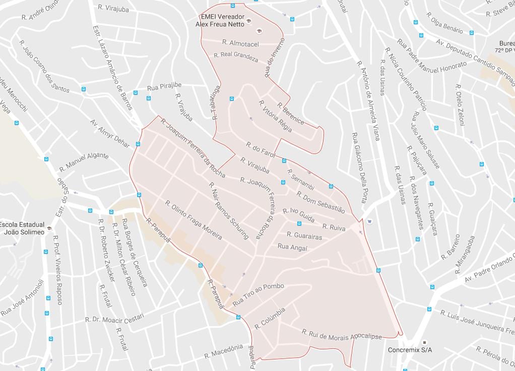 Kaart Brasilândia São Paulo
