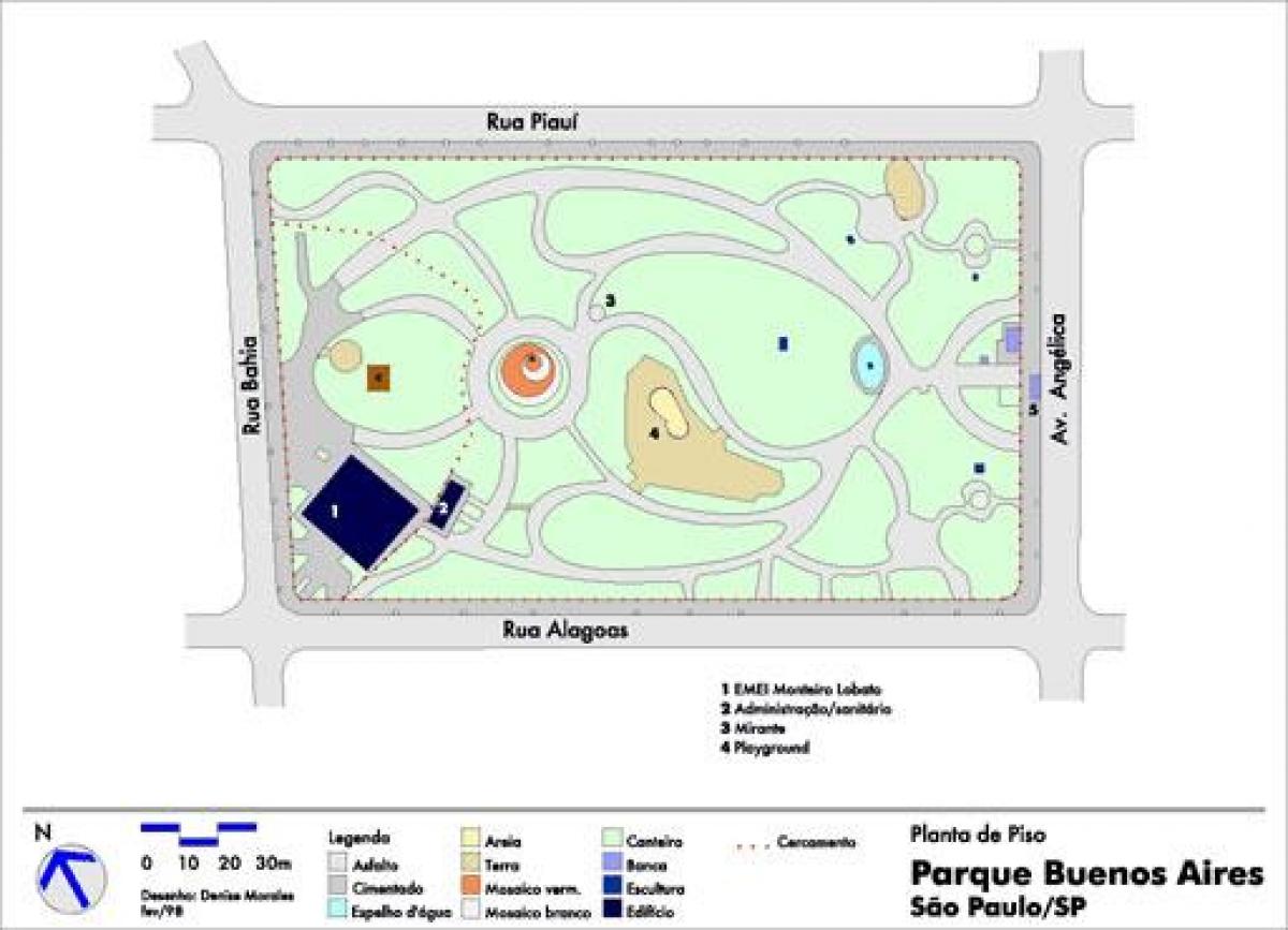 Kaart Buenos Aires São Paulo park