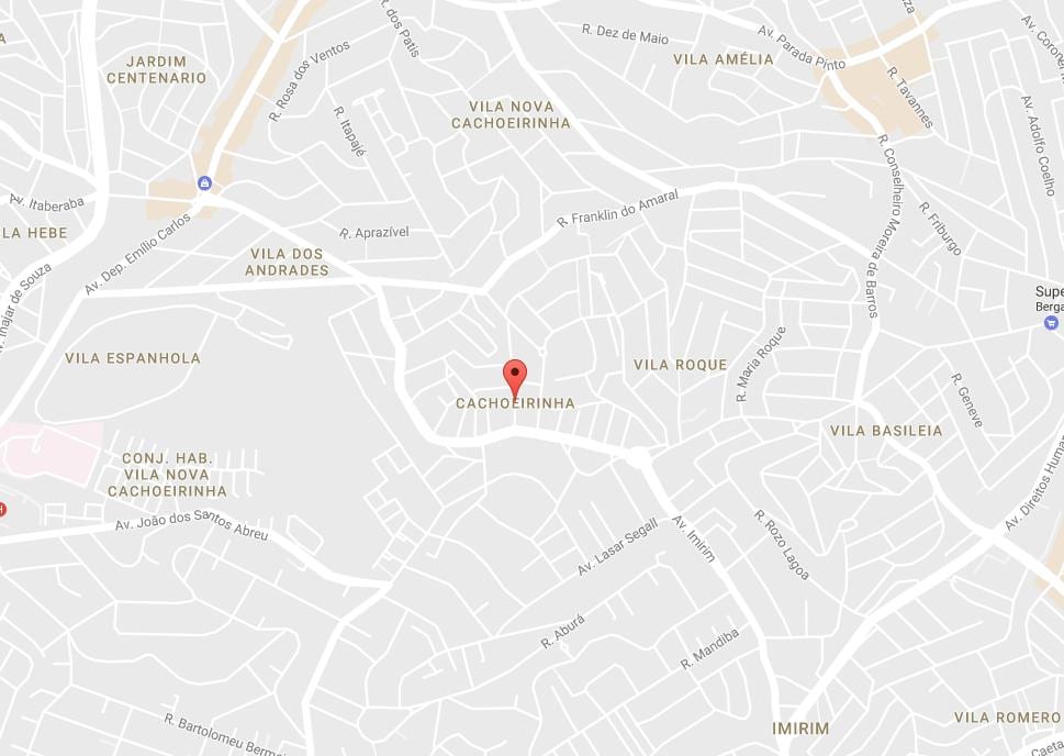 Kaart Cachoeirinha São Paulo