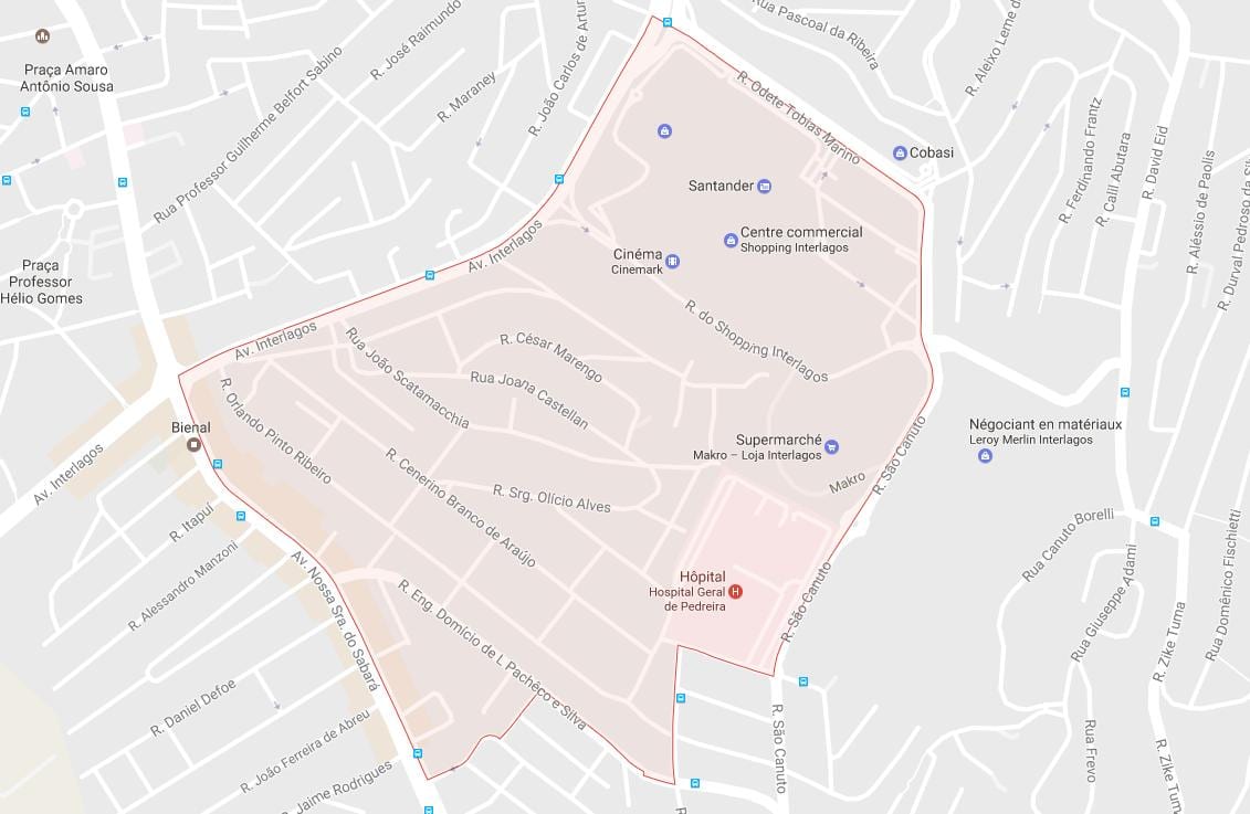 Kaart Campo Grande São Paulo