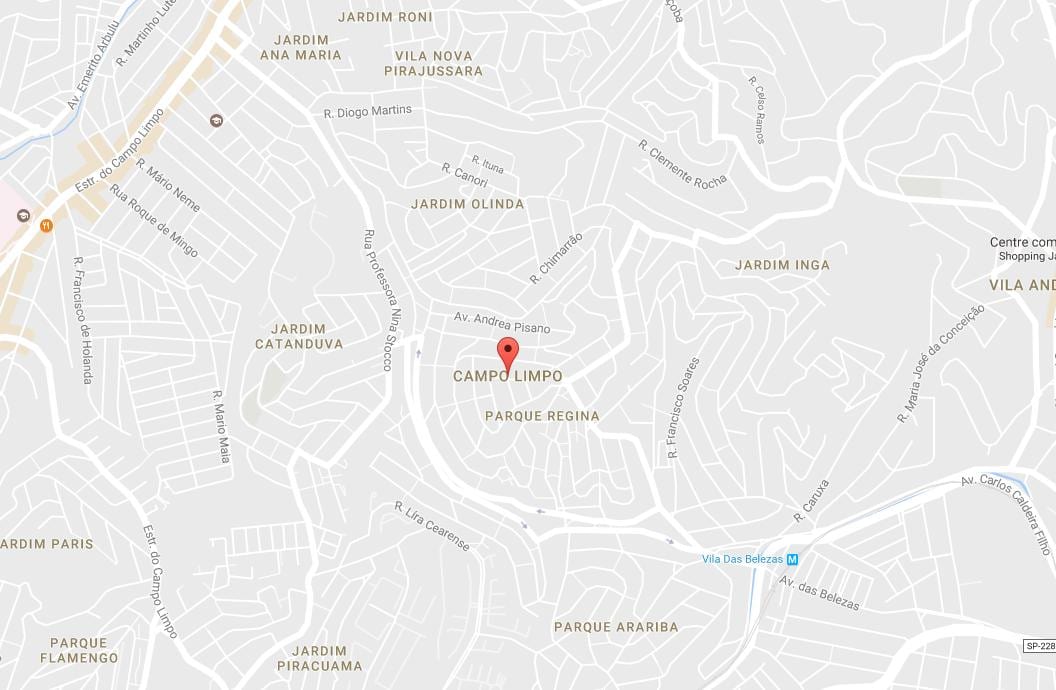 Kaart Campo Limpo São Paulo