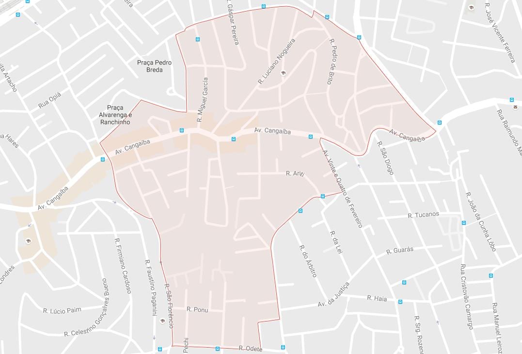 Kaart Cangaíba São Paulo