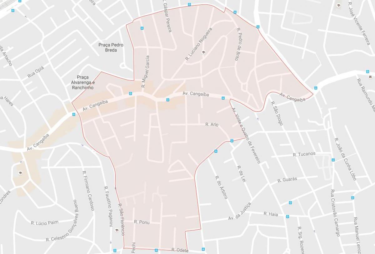 Kaart Cangaíba São Paulo