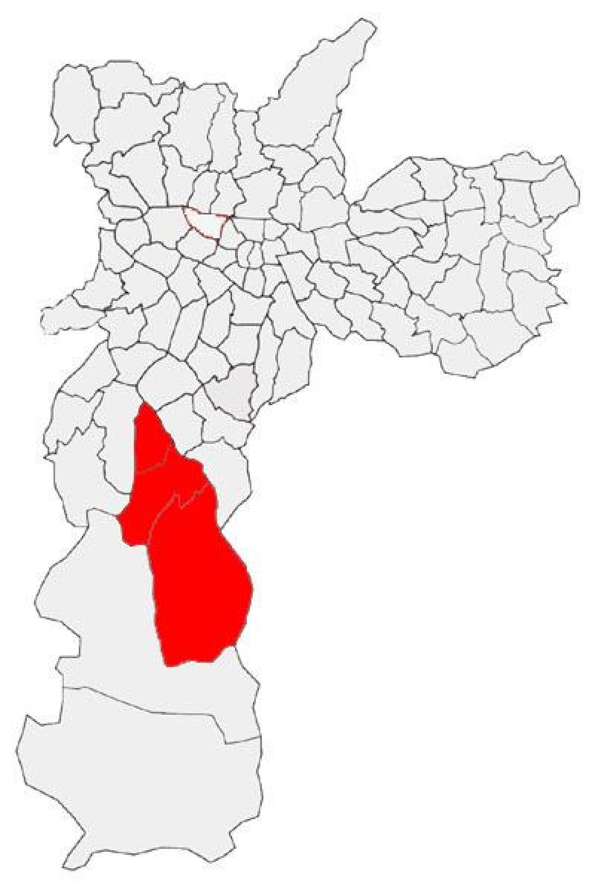 Kaart Capela do Socorro alam-prefektuuri São Paulo