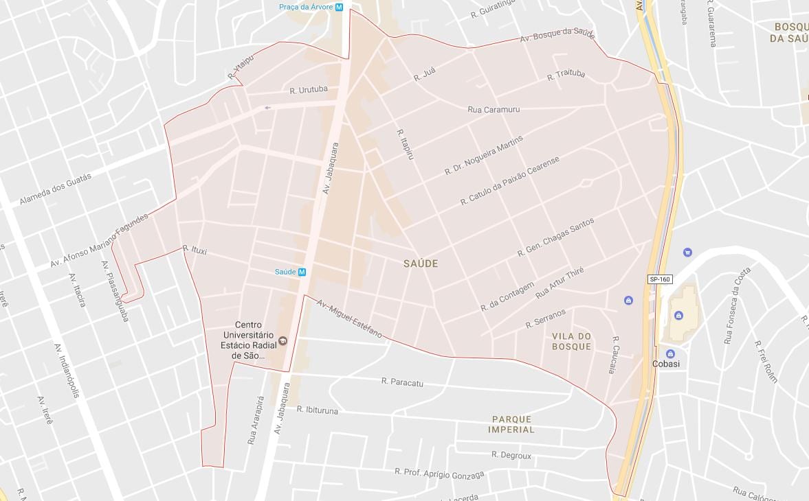Kaart Channel São Paulo