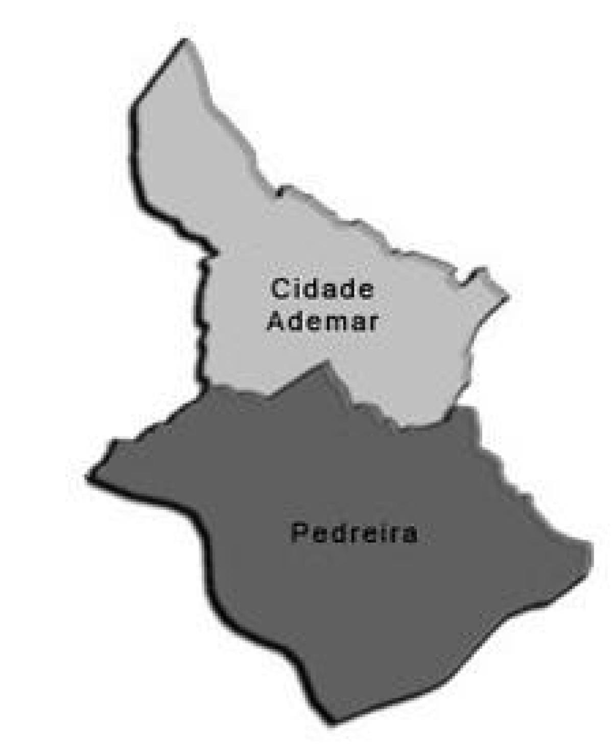 Kaart Cidade Ademar alam-prefektuur