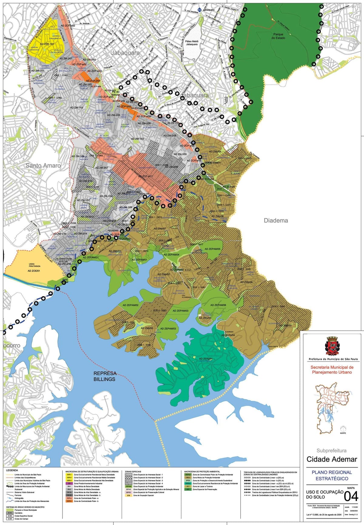Kaart Cidade Ademar São Paulo - amet, mulla