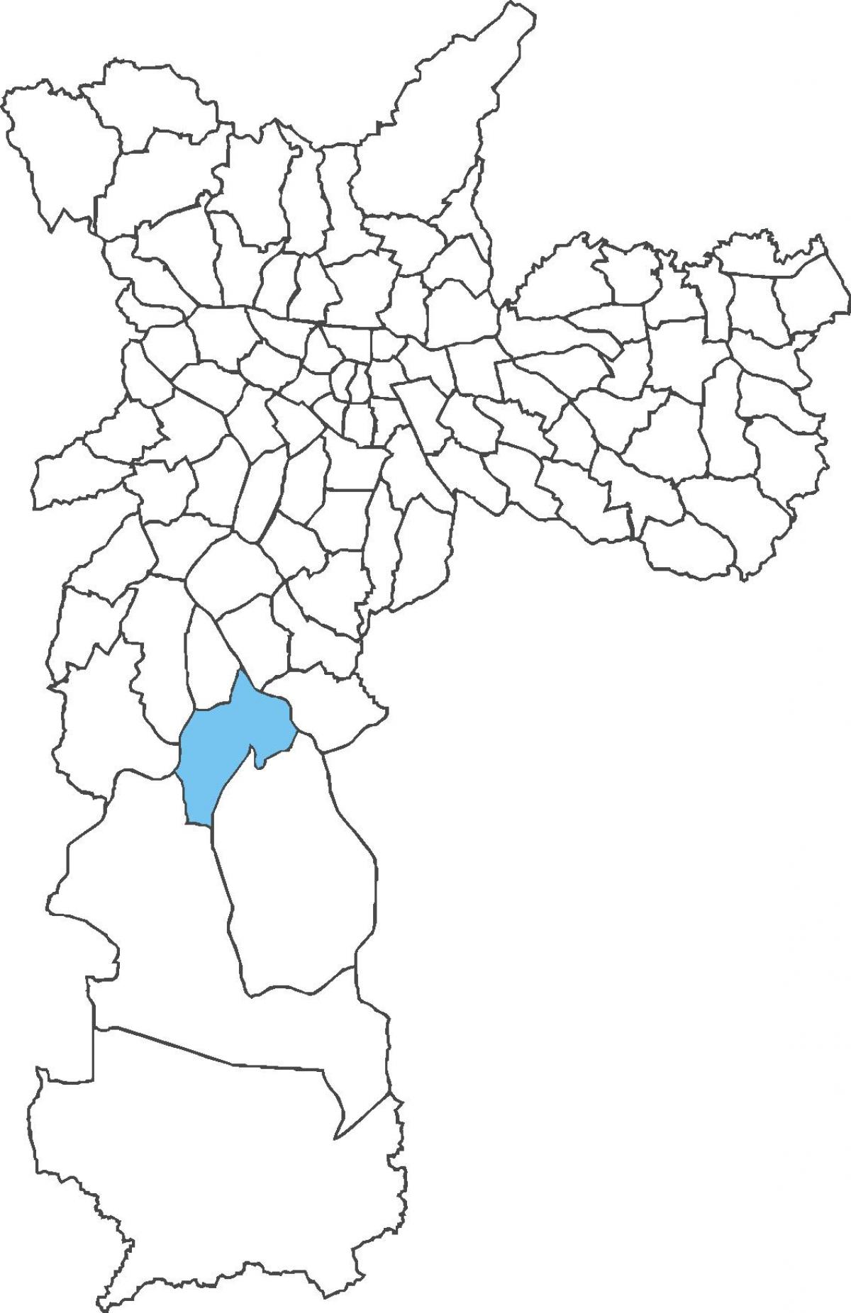 Kaart Cidade Dutra linnaosa
