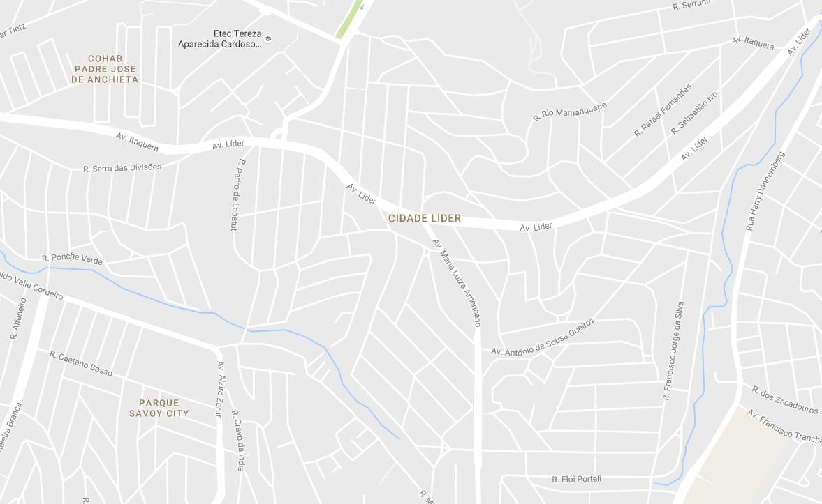Kaart Cidade Lider São Paulo