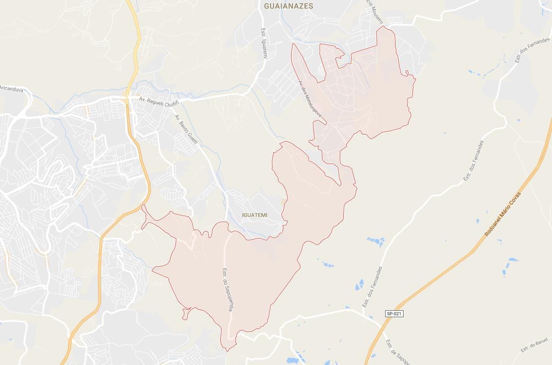 Kaart Cidade Tiradentes São Paulo