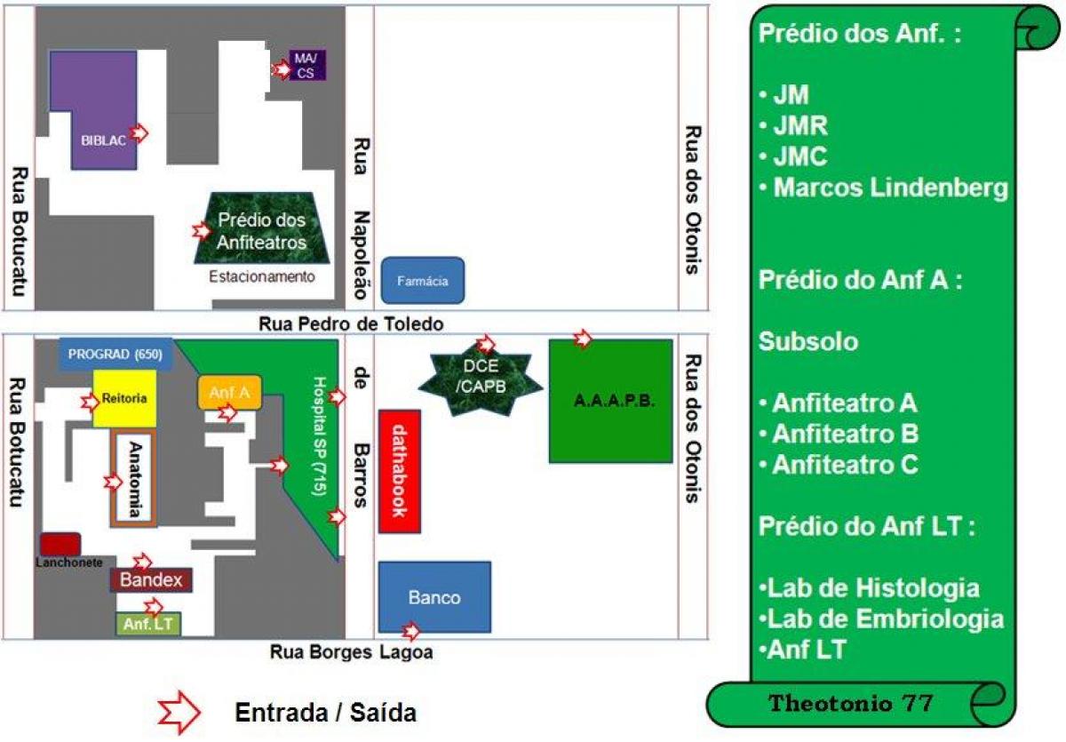 Kaart federal university of São Paulo - UNIFESP