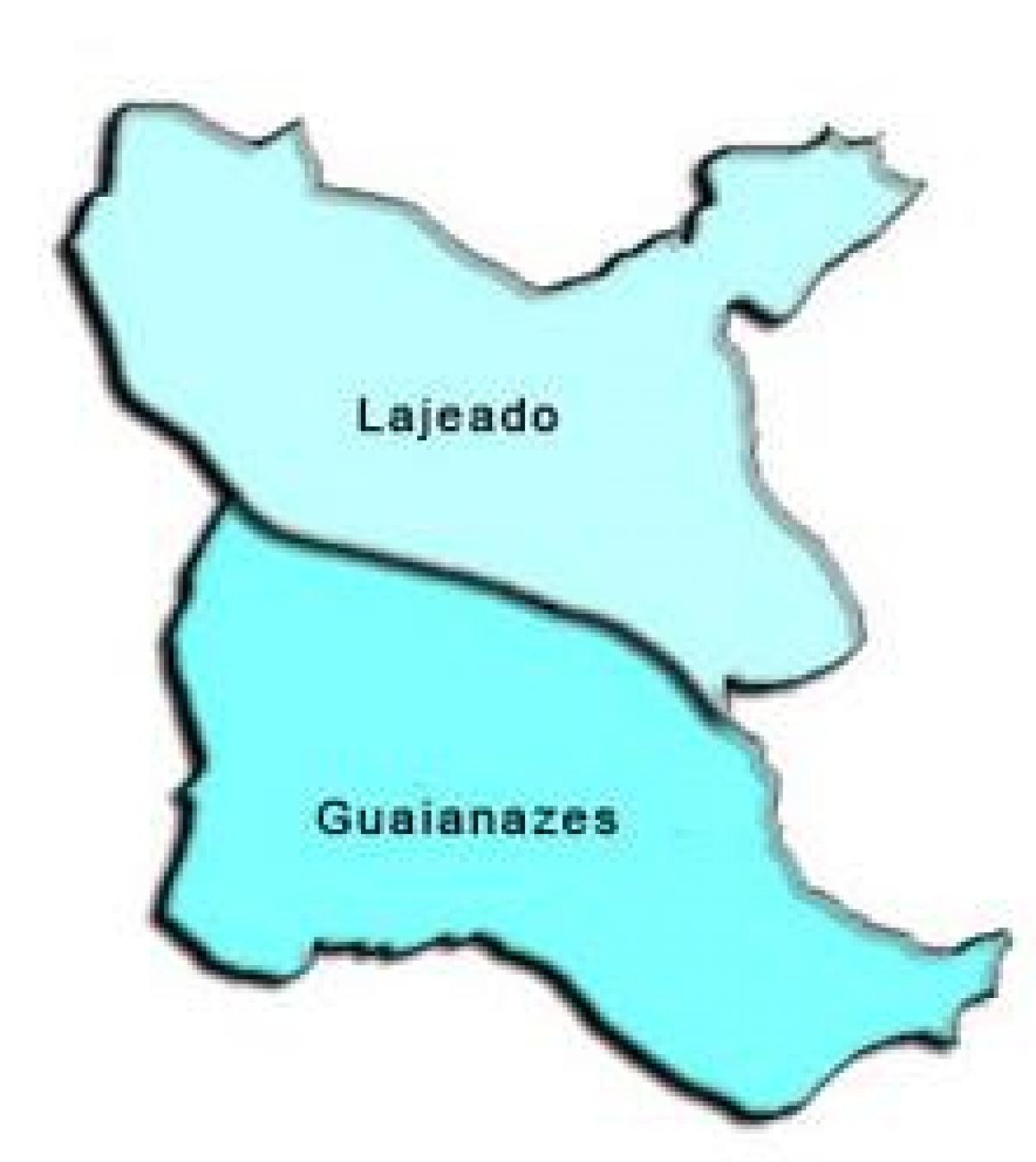 Kaart Guaianases alam-prefektuur
