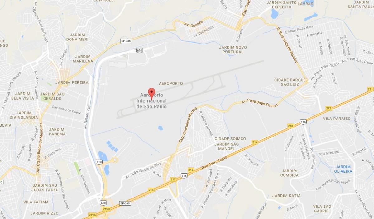Kaart Guarulhos lennujaam