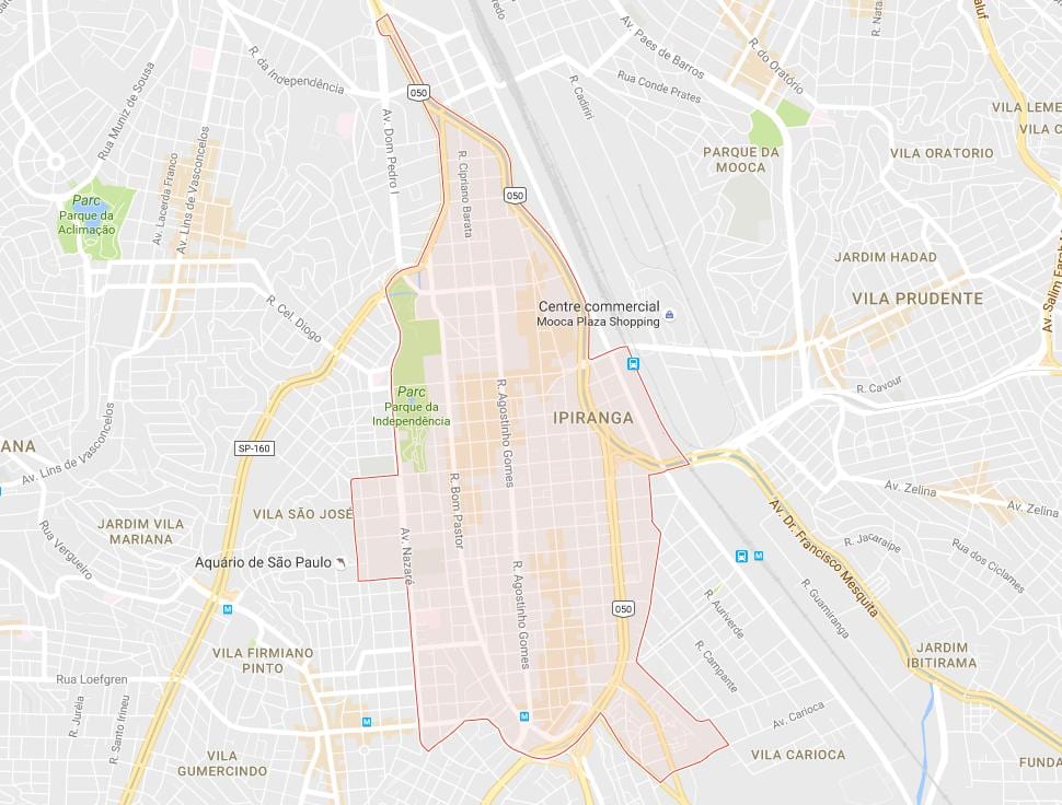 Kaart Ipiranga São Paulo