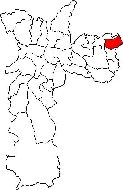 Kaart Itaim Paulista - Vila Curuçá alam-prefektuuri São Paulo