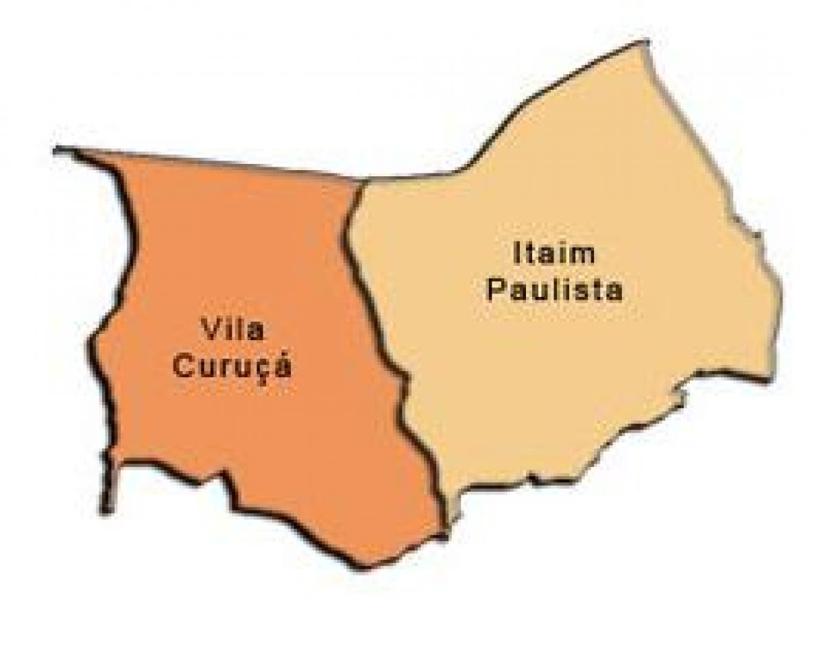 Kaart Itaim Paulista - Vila Curuçá alam-prefektuur