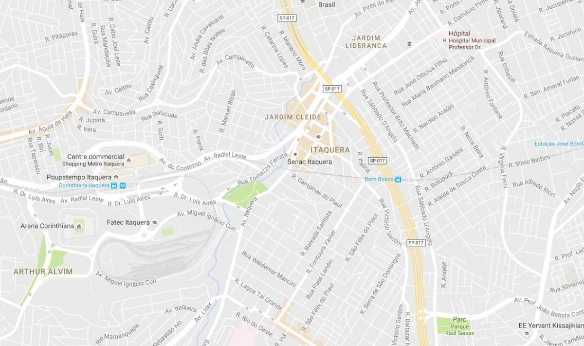 Kaart Itaquera São Paulo
