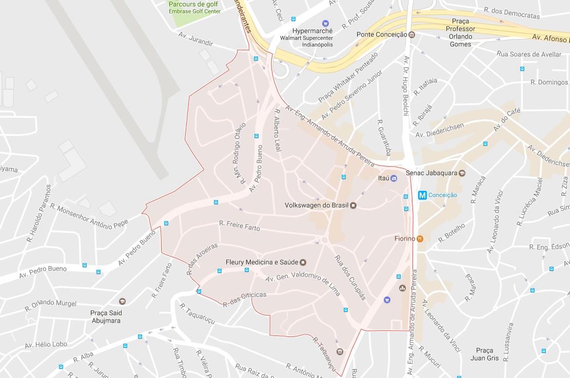 Kaart Jabaquara São Paulo
