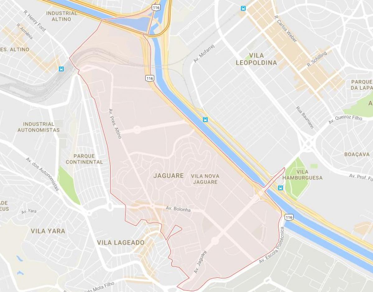 Kaart Jaguaré São Paulo