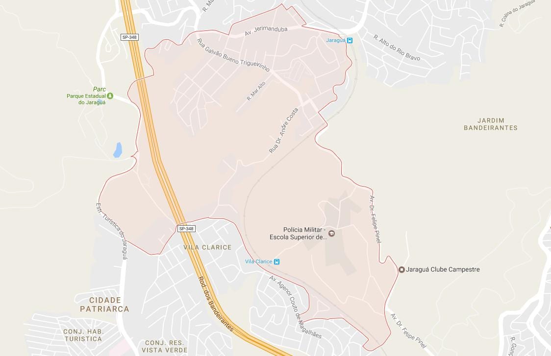 Kaart Jaraguá São Paulo