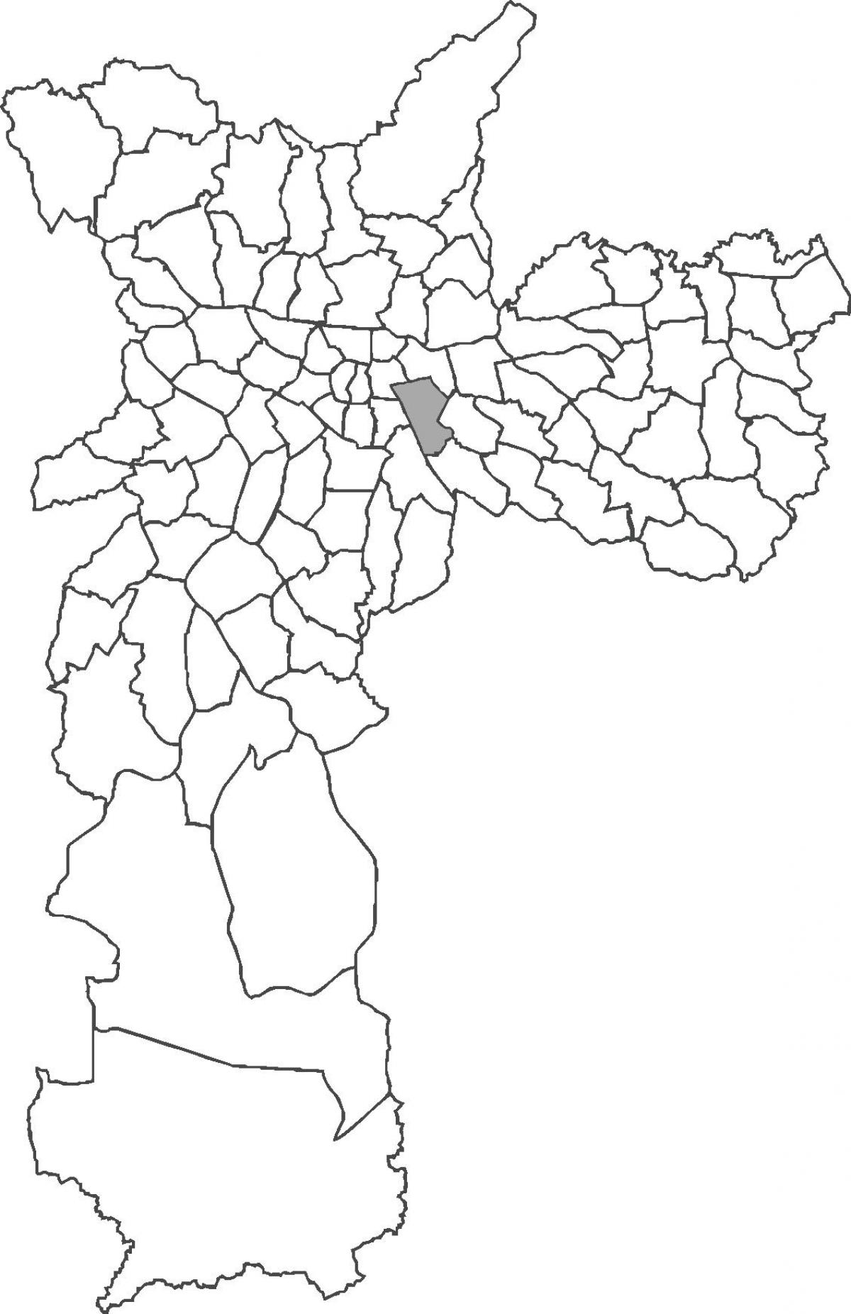 Kaart Mooca linnaosa