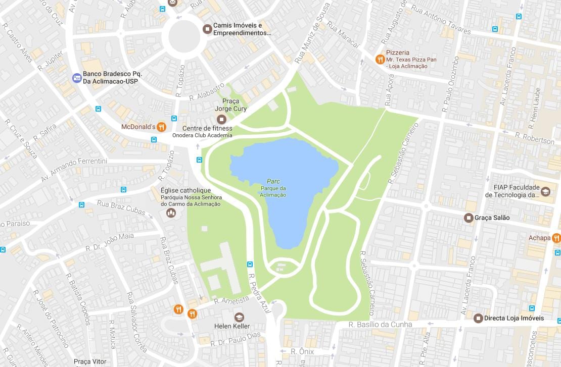 Pargi kaart acclimatization São Paulo