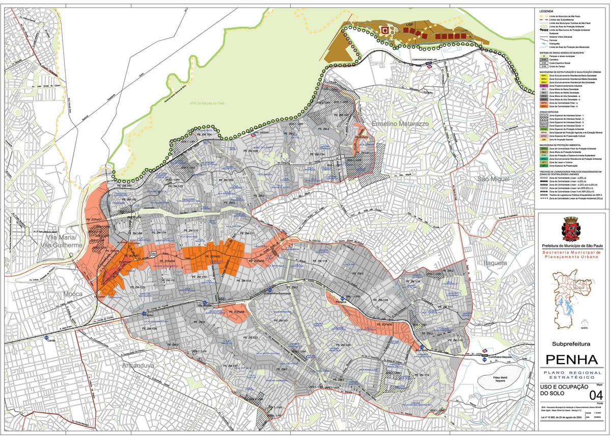 Kaart Penha São Paulo - amet, mulla