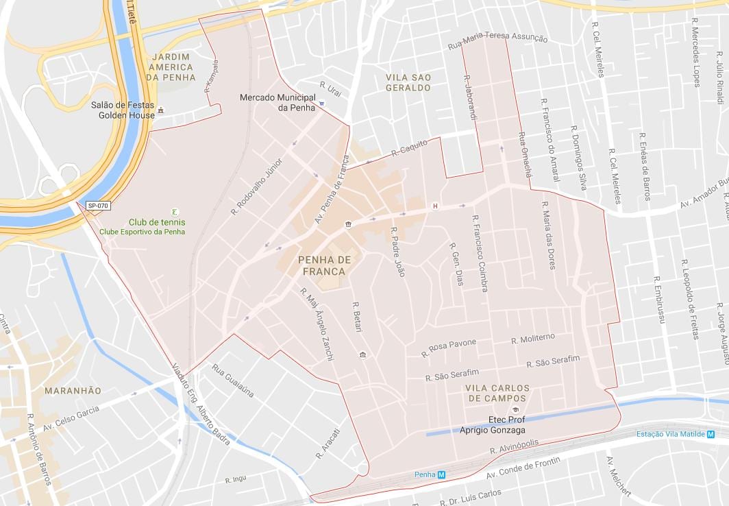 Kaart Penha São Paulo
