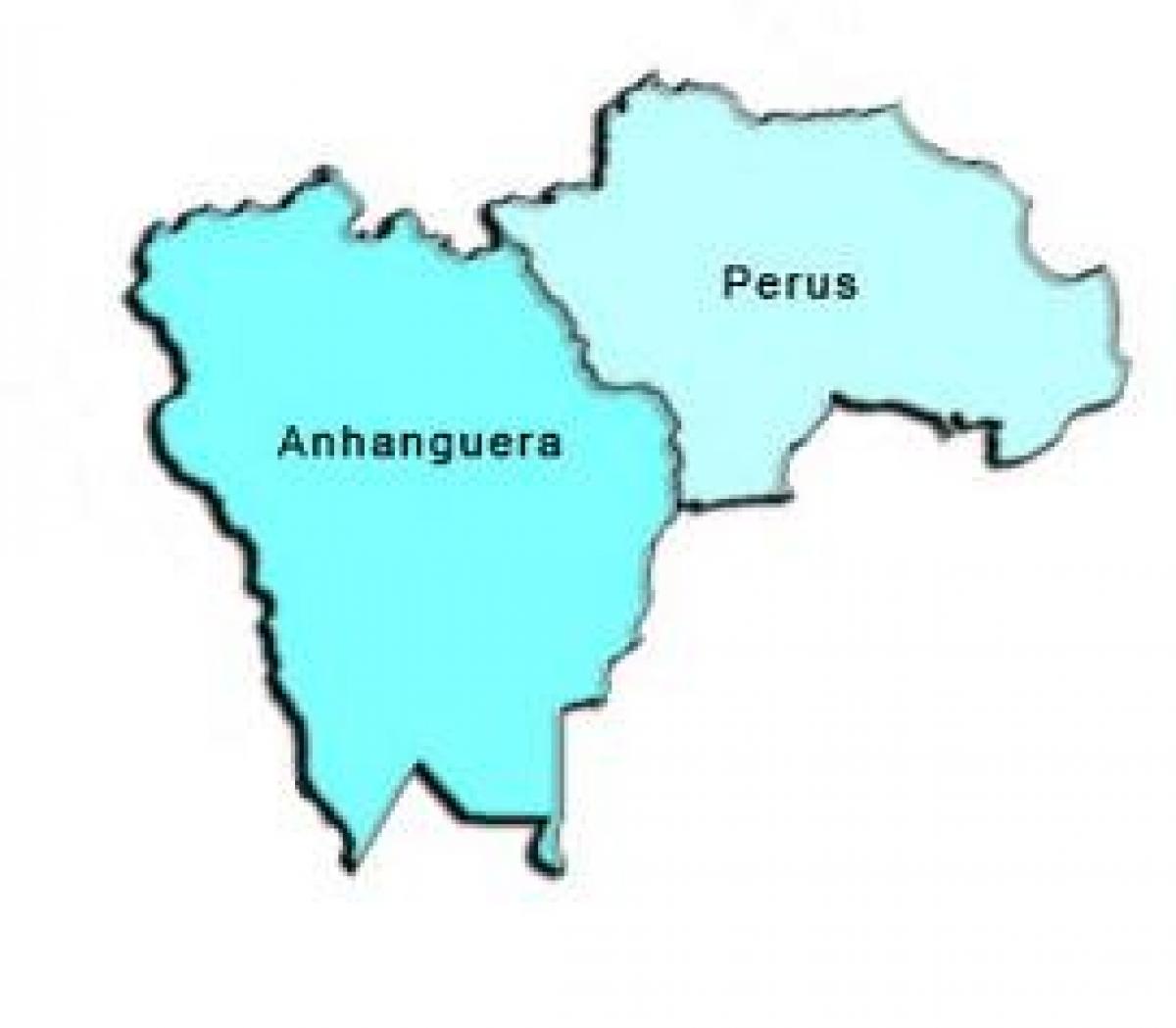 Kaart Perus alam-prefektuur