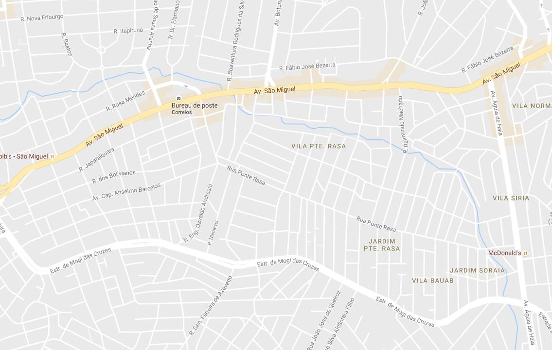 Kaart Ponte Rasa São Paulo