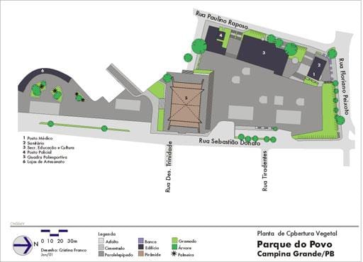 Kaart Povo São Paulo Park