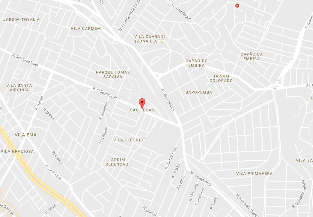 Kaart São Lucas São Paulo
