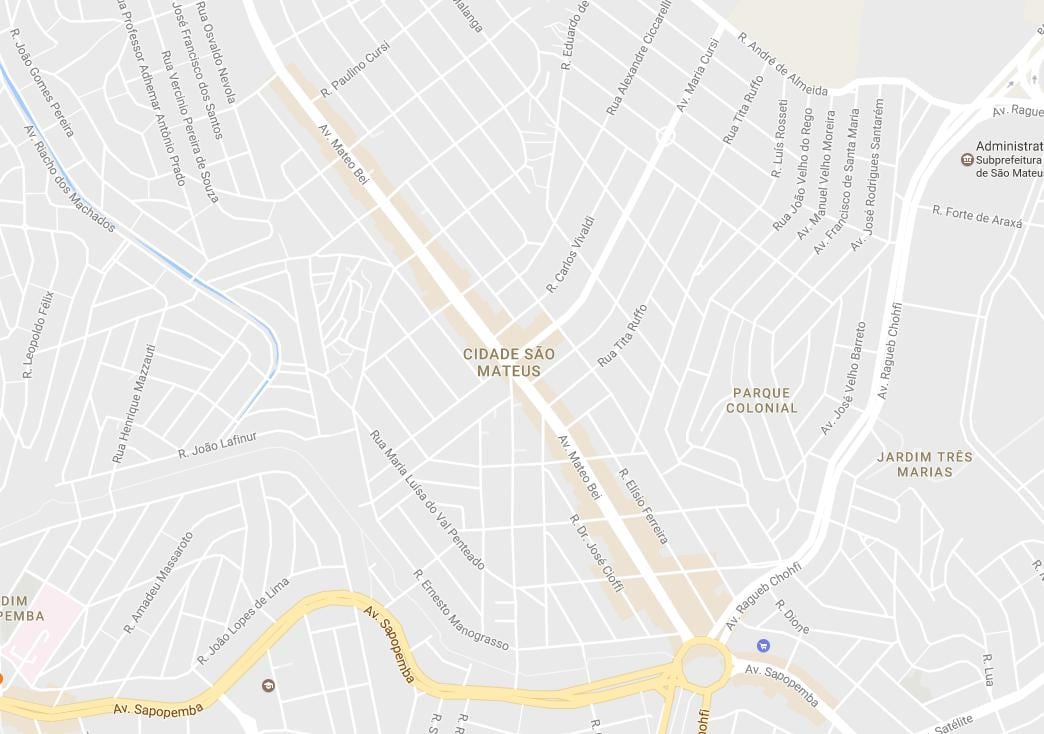 Kaart Sao Mateus São Paulo