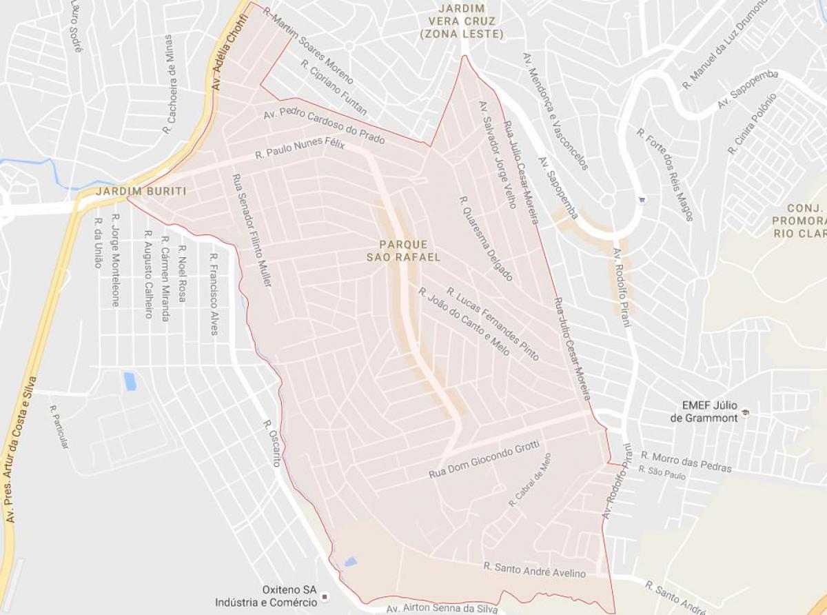 Kaart Sao Rafael São Paulo