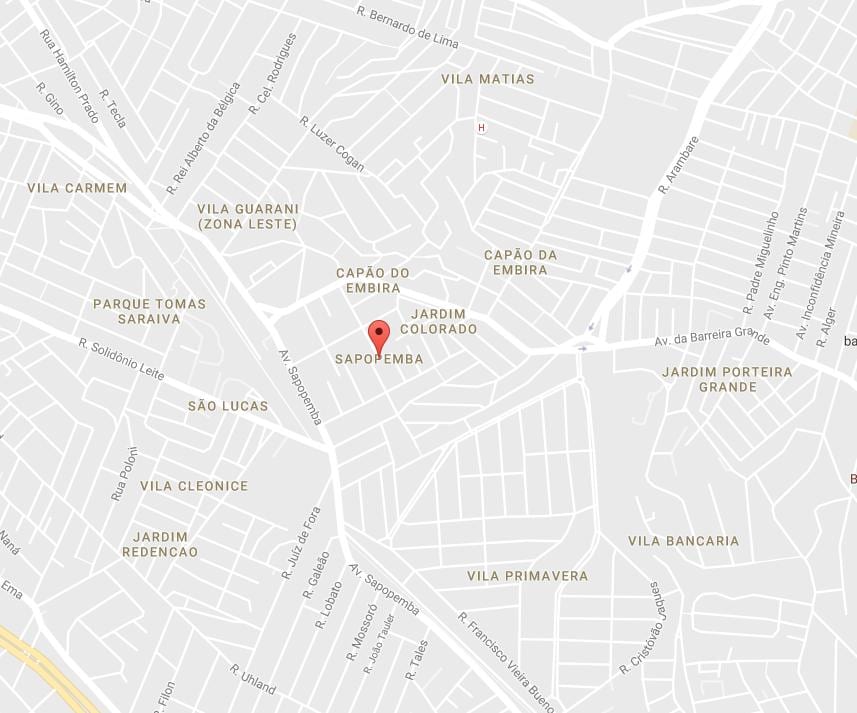 Kaart Sapopemba São Paulo