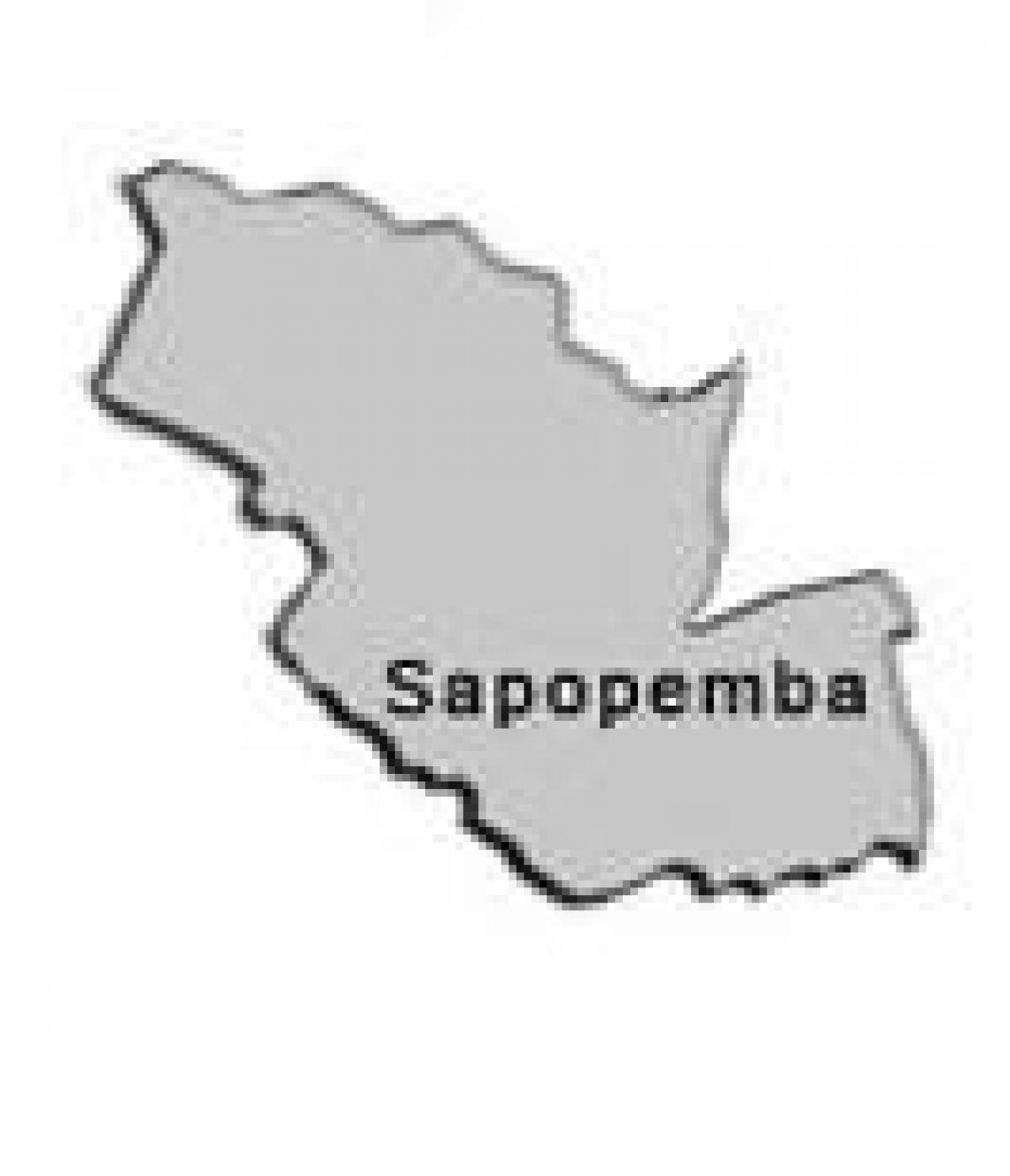 Kaart Sapopembra alam-prefektuur
