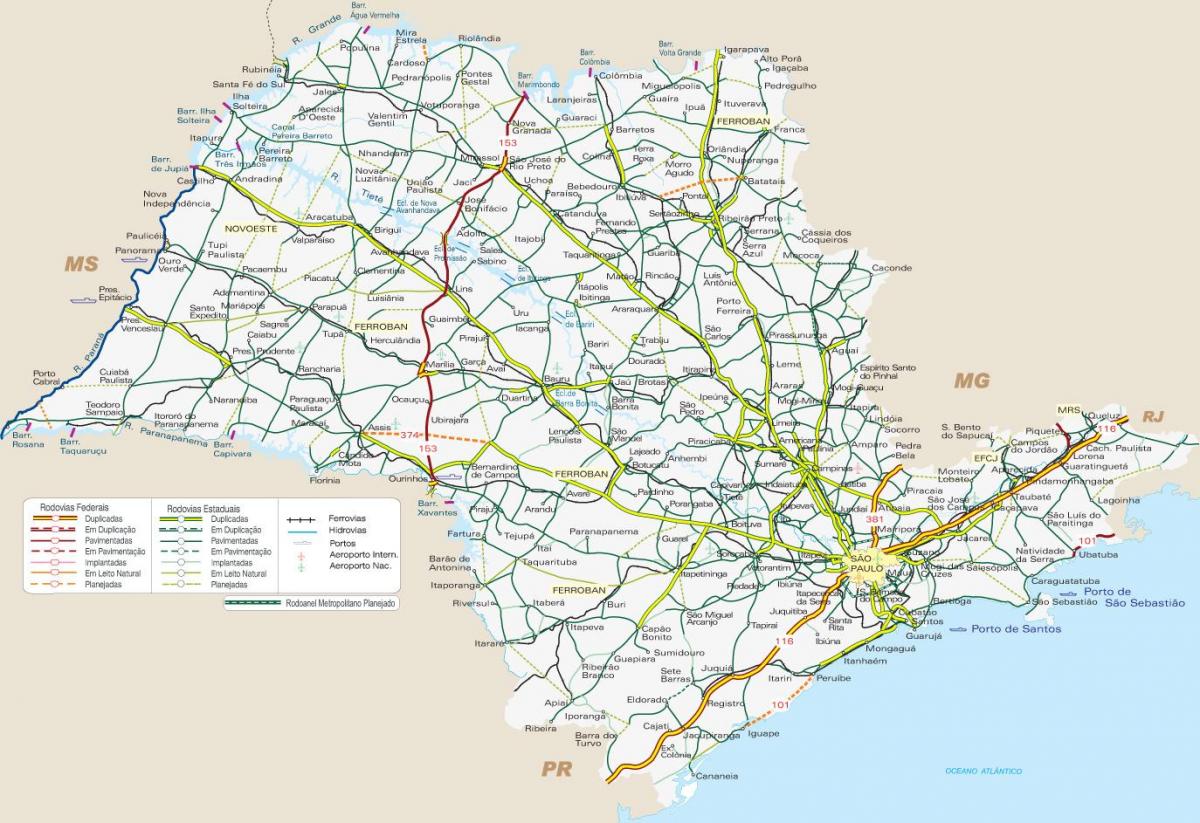 Kaart SP transport