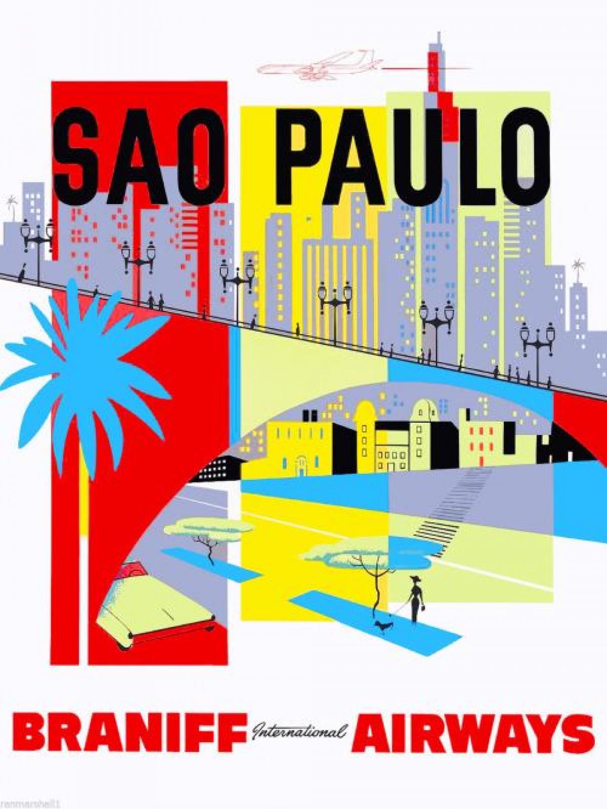 Kaart São Paulo tapeet
