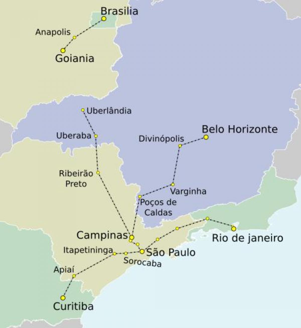 Kaart São Paulo TAV