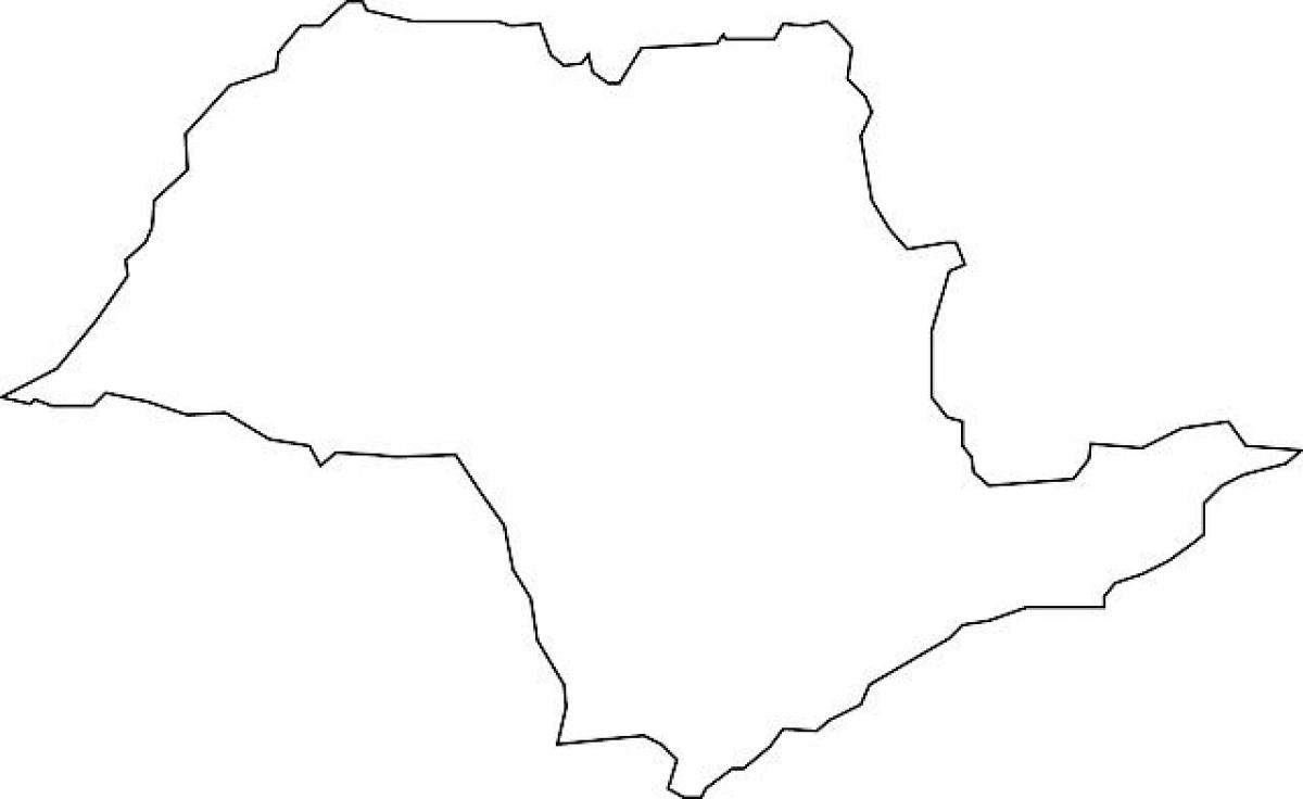 Kaart São Paulo vector
