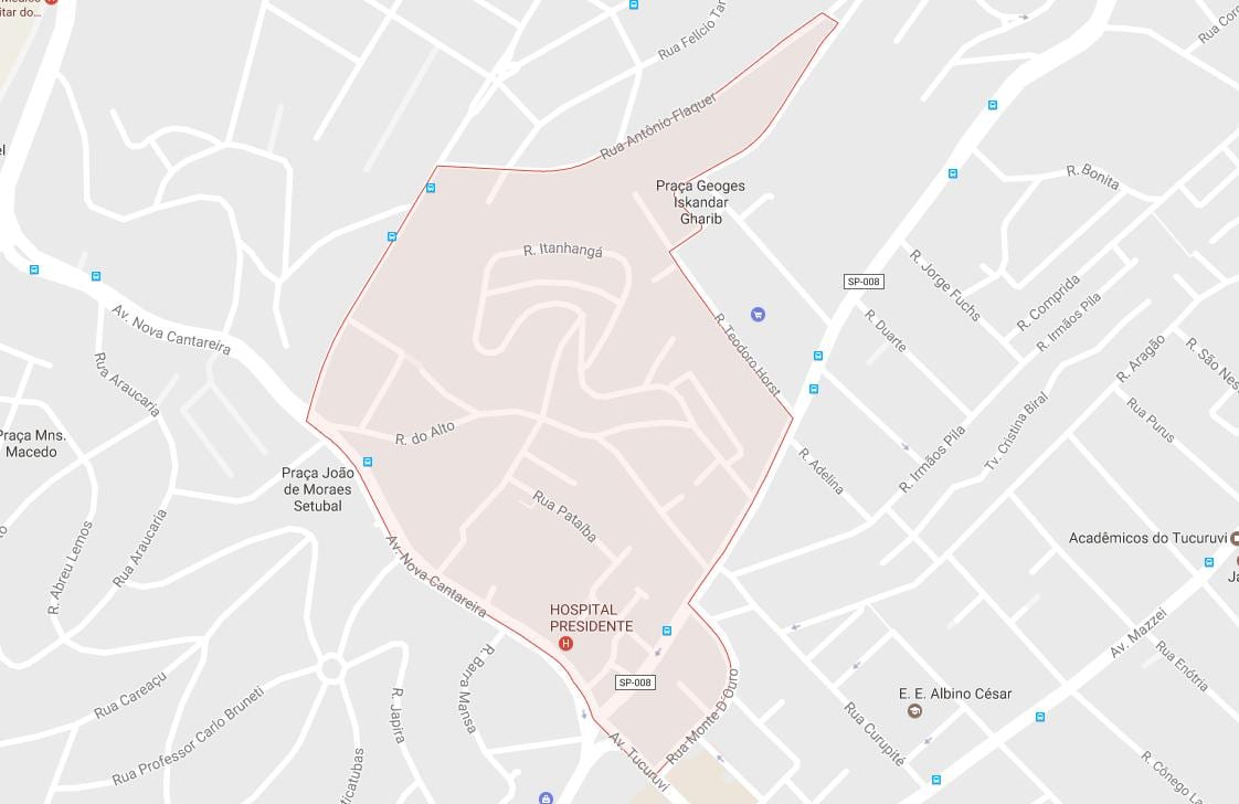 Kaart Tucuruvi São Paulo