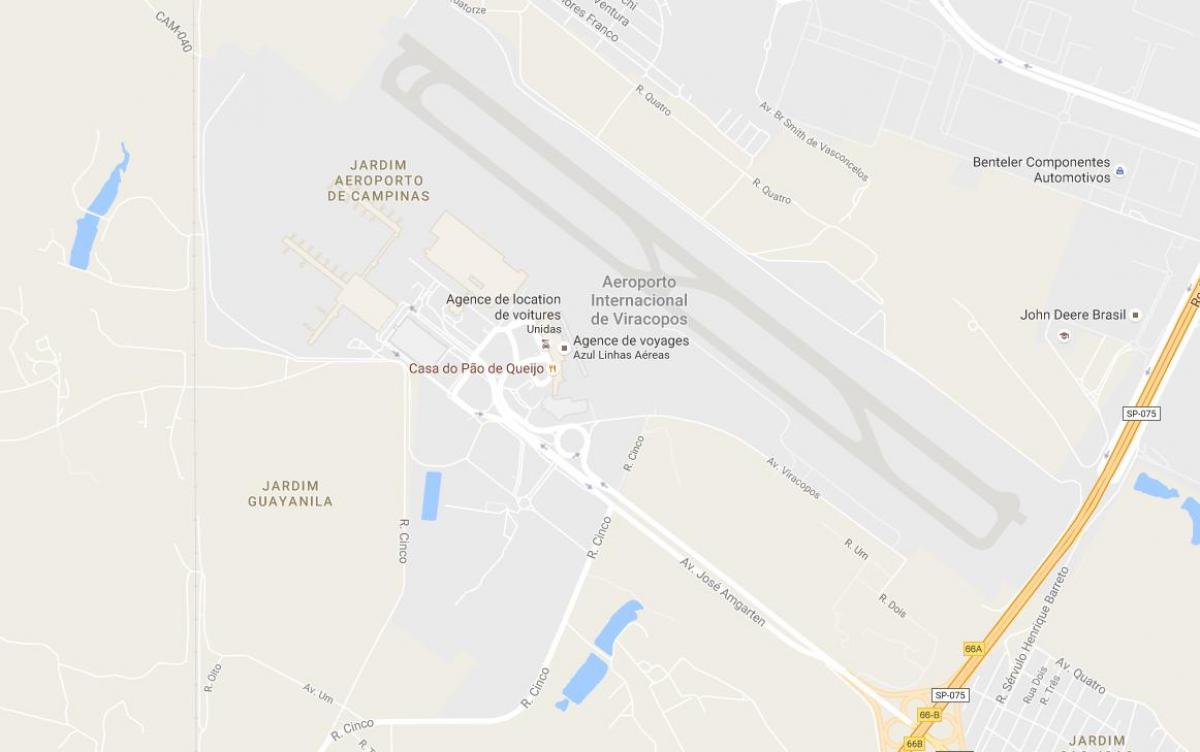 Kaart VCP - Campinas lennujaam