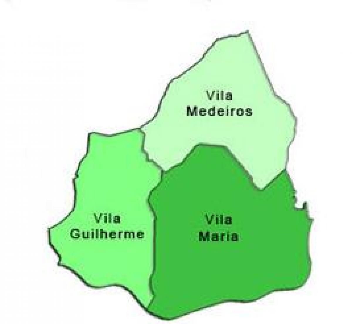 Kaart Vila Maria alam-prefektuur
